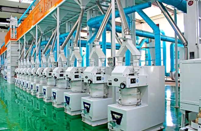 燕麥米生產(chǎn)車(chē)間內(nèi)部